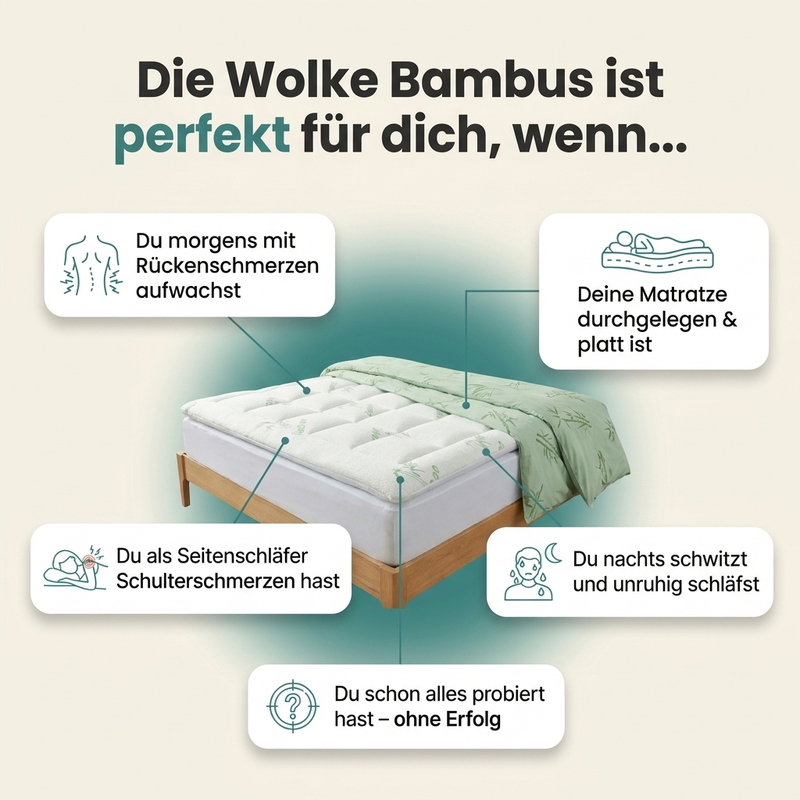 Für wen die Wolke Bambus perfekt ist – typische Schlafprobleme