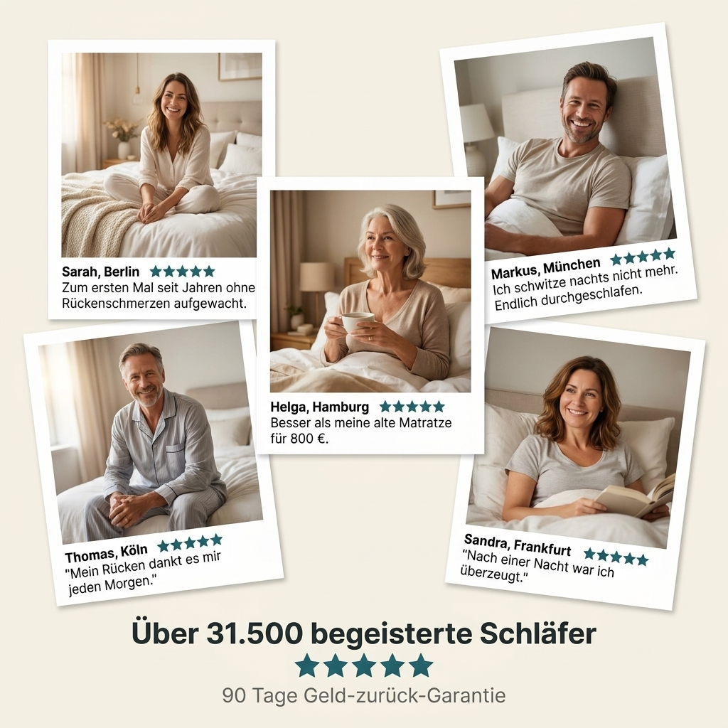 Über 31.500 begeisterte Schläfer – Kundenstimmen zur Wolke Bambus