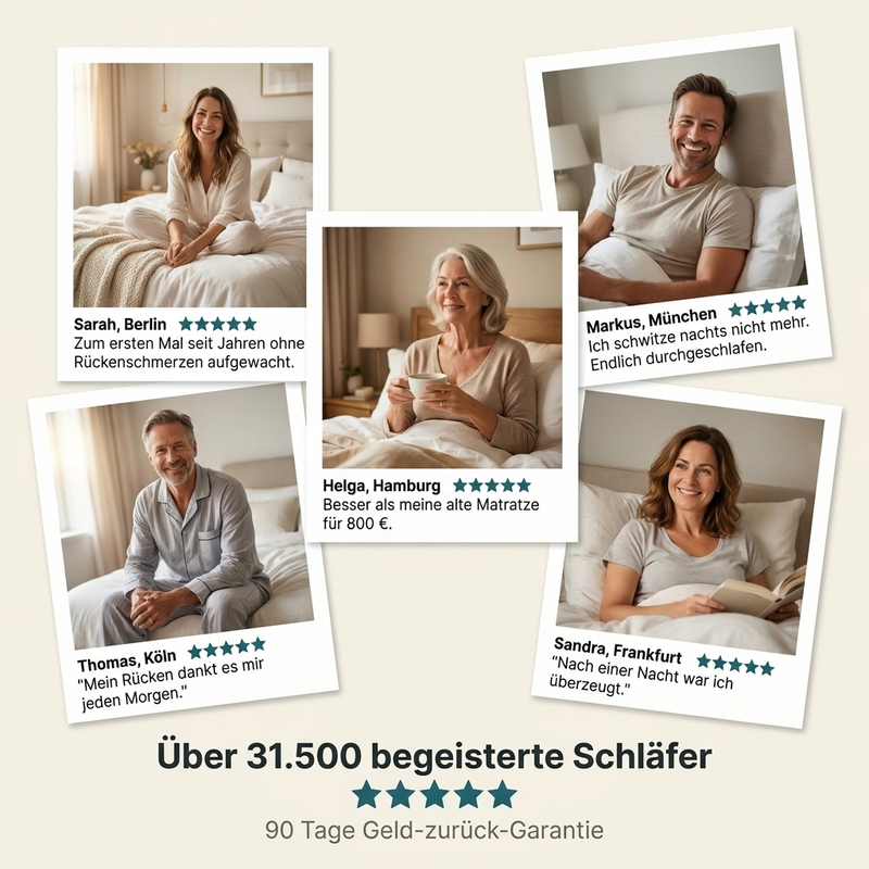 Kundenstimmen: über 31.500 begeisterte Schläfer